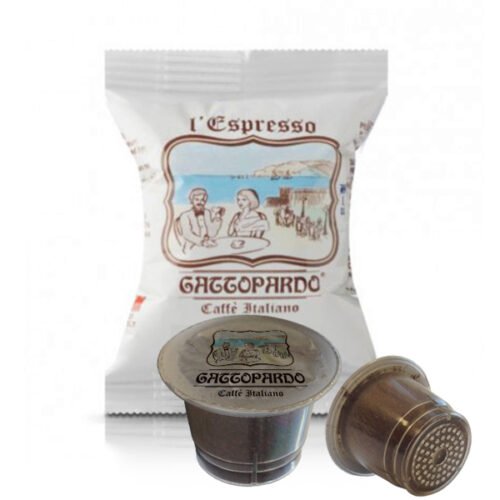 100 capsule caffè Gaattopardo gusto Blu compatibili Nespresso