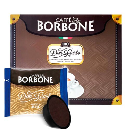 Caja 100 cápsulas Don Carlo Caffè Borbone Blue Blend