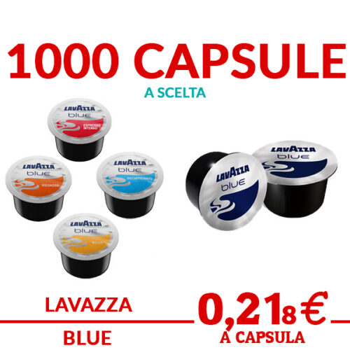 1000 capsule LAVAZZA BLUE a scelta originali per sistemi lavazza blue promo ed offerte su cialdeweb.it
