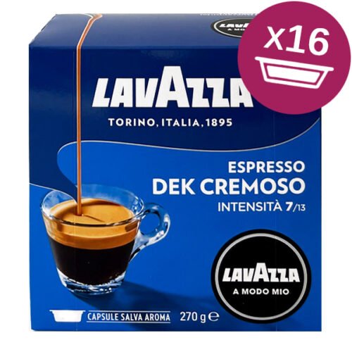 16 capsule LavAzza A Modo Mio DEK CREMOSO