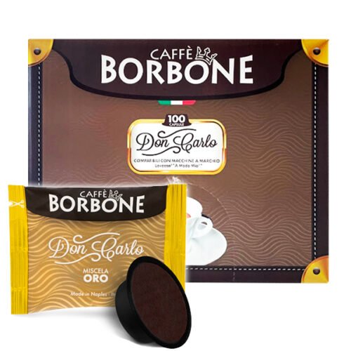 Schachtel mit 100 Kapseln Don Carlo Caffè Borbone Gold Blend