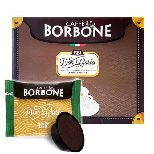 Caja 100 cápsulas Don Carlo Caffè Borbone Blend Dek