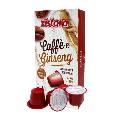 10 capsule Caffè Ginseng RISTORA compatibile Nespresso