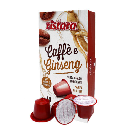 10 capsules Coffee Ginseng RISTORA Nespresso compatible