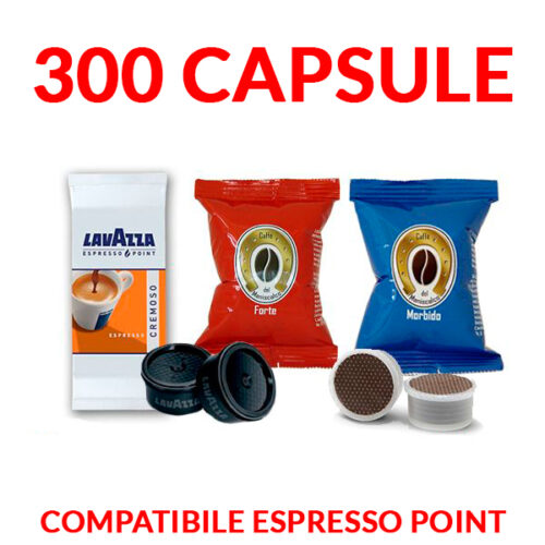 300 cialde caffè espresso point (100 Lavazza cremoso+ 200 caffè del Maniscalco) prezzo promo ed offerte su cialdeweb.it