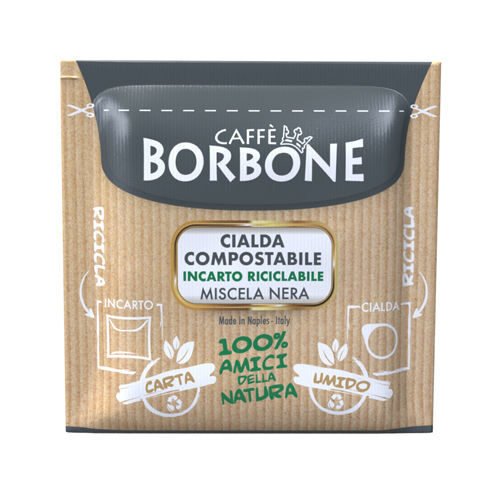 borbone nera oblatenpapier recycelbare verpackung