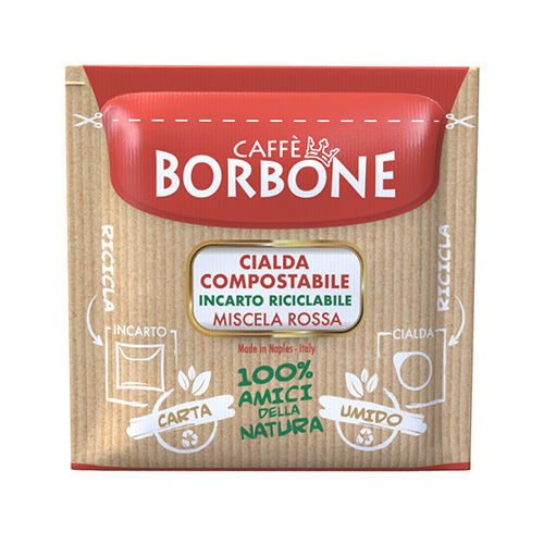 borbone rossa carta cialda incarto riciclabile