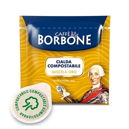 50 cialde compostabili in carta caffè Borbone miscela Oro