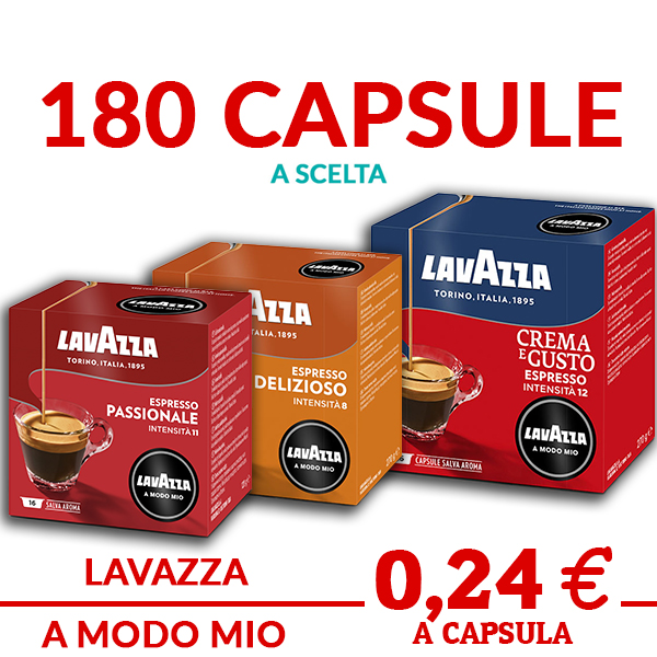 360 Capsules LAVAZZA A MODO MIO Original INTENSO