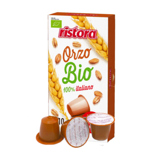 10 capsule Orzo Biologico RISTORA compatibili Nespresso acquista ora promo ed offerte sul sito www.cialdeweb.it