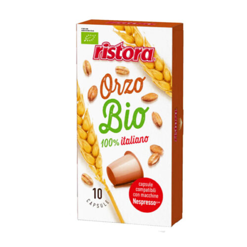 10 capsule Orzo Biologico RISTORA compatibili Nespresso acquista ora promo ed offerte sul sito www.cialdeweb.it