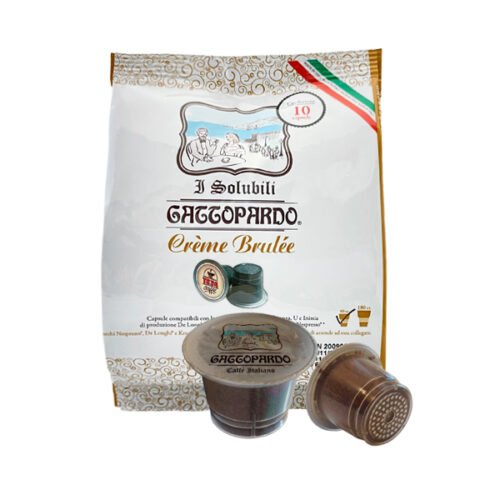 10 capsule Gattopardo Creme Brulee compatibili Nespresso