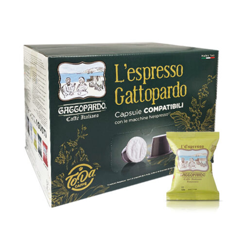 Pack de 100 cápsulas de café Gattopardo Insomnia compatibles con Nespresso oferta promo ahorro