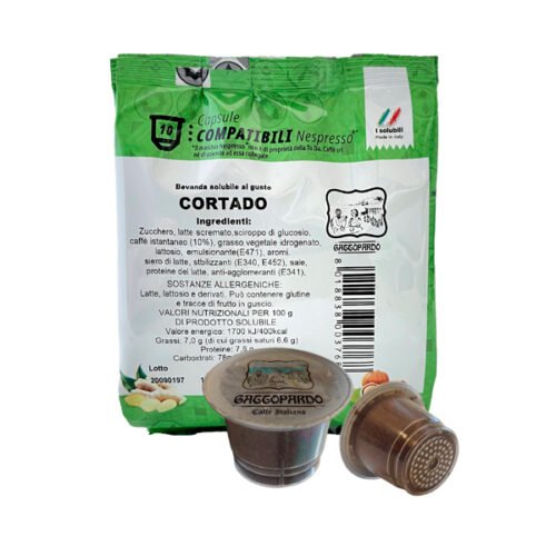 10 capsule Gattopardo Cortado compatibili Nespresso