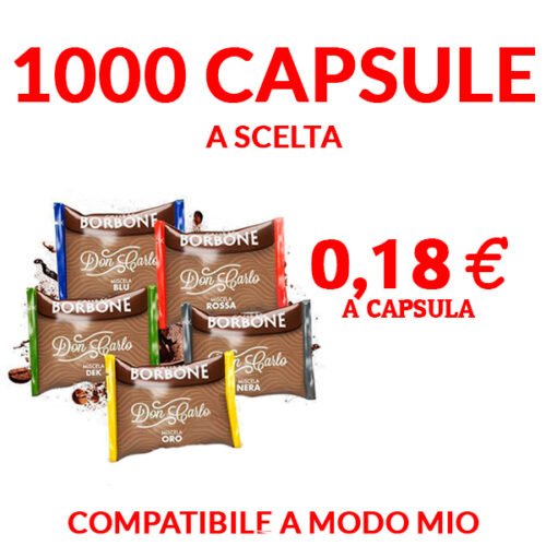 promozione borbone don carlo a modo mio 1000 capsule