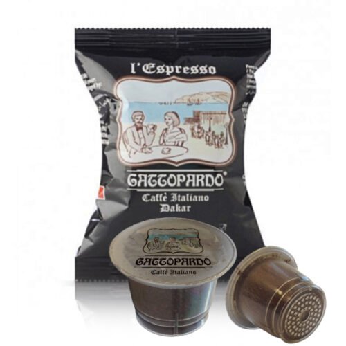 100 cápsulas de café compatibles con Nespresso The Leopard sabor Dakar