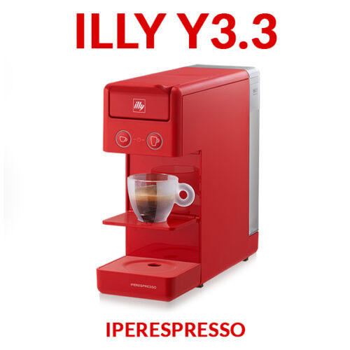 Macchina per caffè Illy Iperespresso Y3 rossa