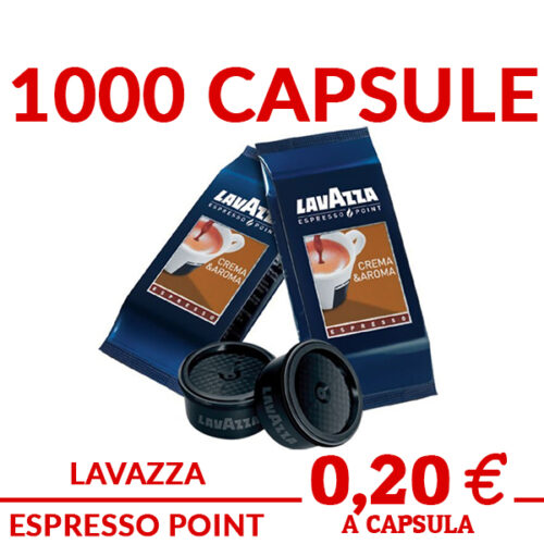 1000 capsule caffè caffè lavazza miscela CREMA AROMA originale Espresso Point prezzo promo ed offerte su cialdeweb.it