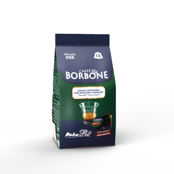 90 capsule caffè BORBONE DEK Compatibile Dolce Gusto