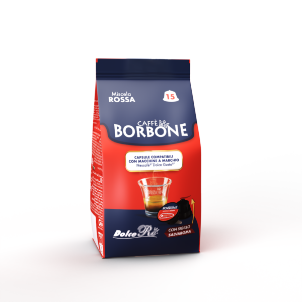 90 capsule caffè BORBONE ROSSA Compatibile Dolce Gusto