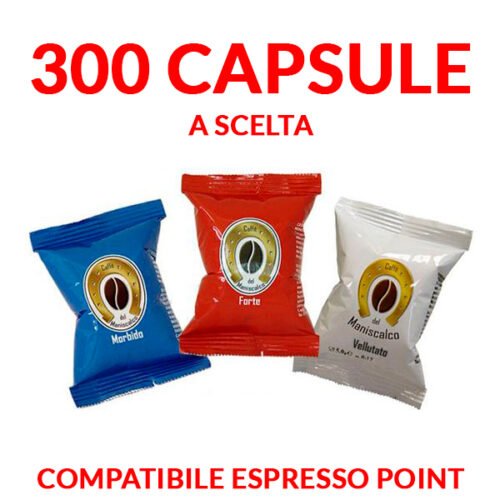 300 capsule caffè del maniscalco compatibili espresso point