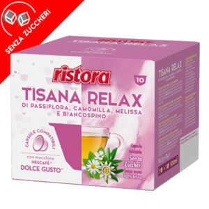 10 capsule Tisana Relax Ristora compatibile Dolce Gusto prezzo promo ed offerte su cialdeweb.it