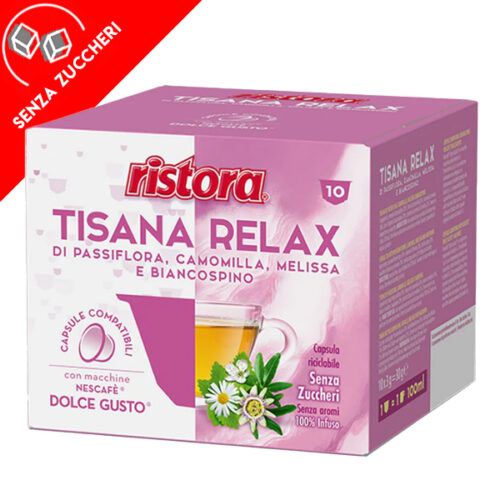 10 capsules Tisane Relax Ristora compatible Dolce Gusto prix promo et offres sur cialdeweb.it