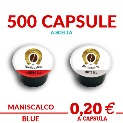 500 capsule a scelta caffè del maniscalcomiscela morbida o miscela forte compatibili con sistemi lavazza blue promo ed offerte su cialdeweb.it