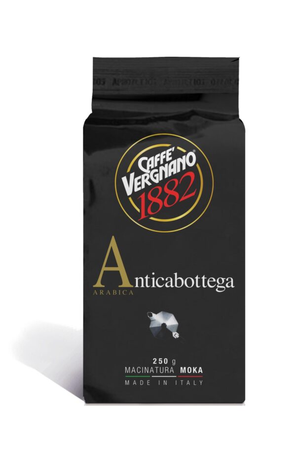 Caffè macinato Antica Bottega VERGNANO confezione da 250gr ARABICA