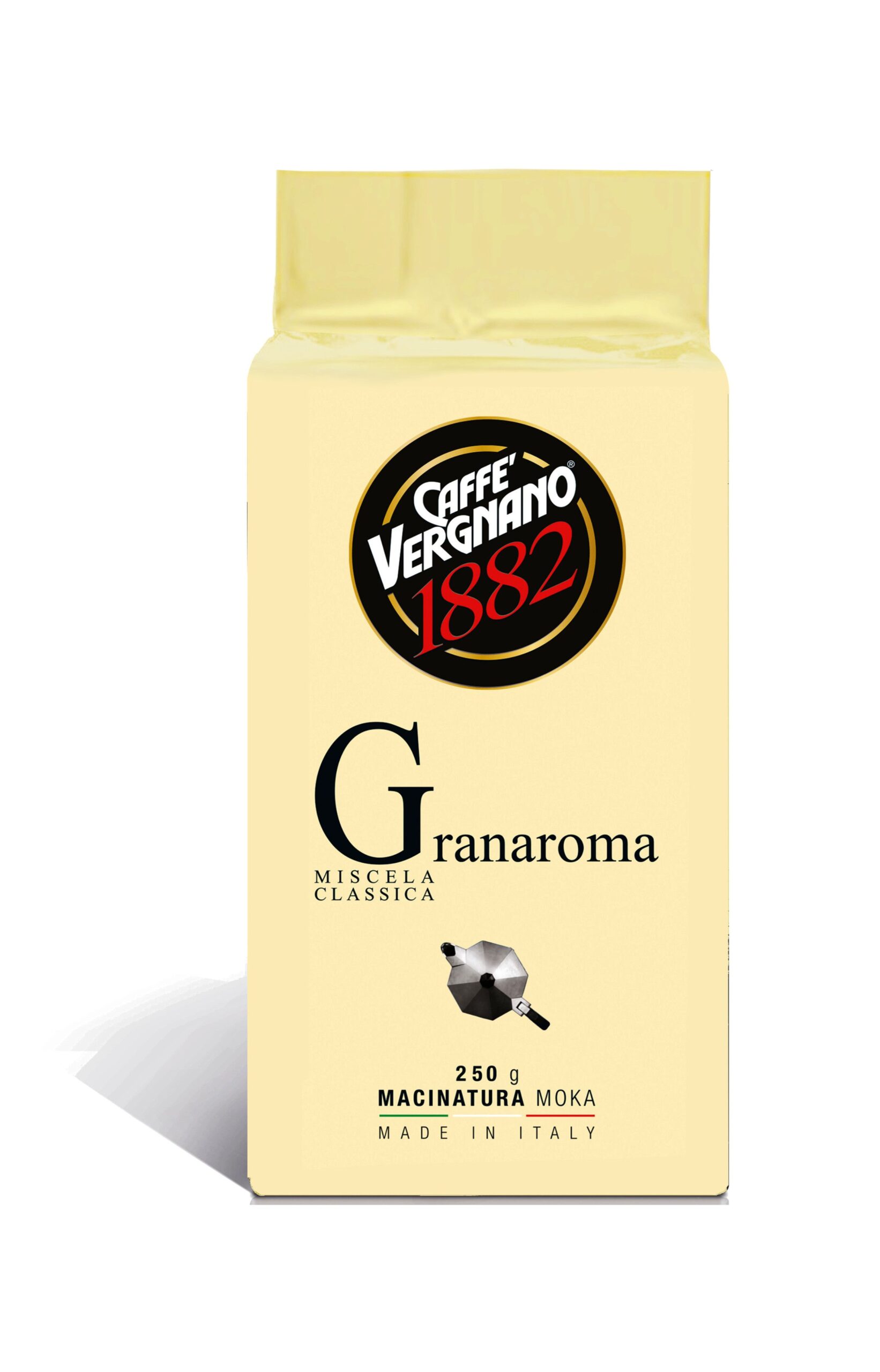 Caffè macinato VERGNANO confezione da 250gr GRANAROMA 