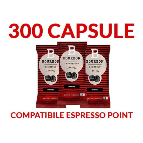 300 Capsule Bourbon INTENSO Espresso Point SPEDIZIONE INCLUSA