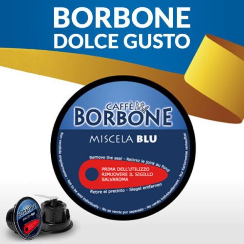 180 capsule caffè BORBONE BLU Compatibile Dolce Gusto