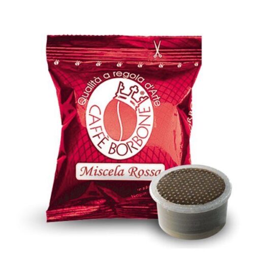 100 Kaffeekapseln der Mischung Borbone Red, kompatibel mit Espresso Point