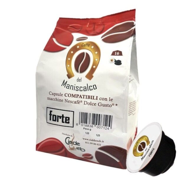 48 capsule Caffè del Maniscalco Forte compatibili Nescafè Dolce Gusto - immagine 2