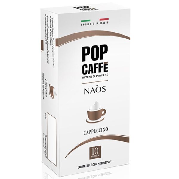 10 capsule Pop Caffè NAOS CAPPUCCINO compatibile NESPRESSO - immagine 2