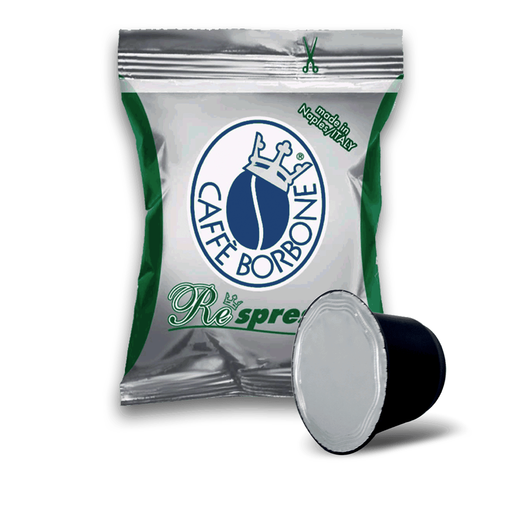 100 capsule Borbone Respresso miscela decaffeinata miscela verde