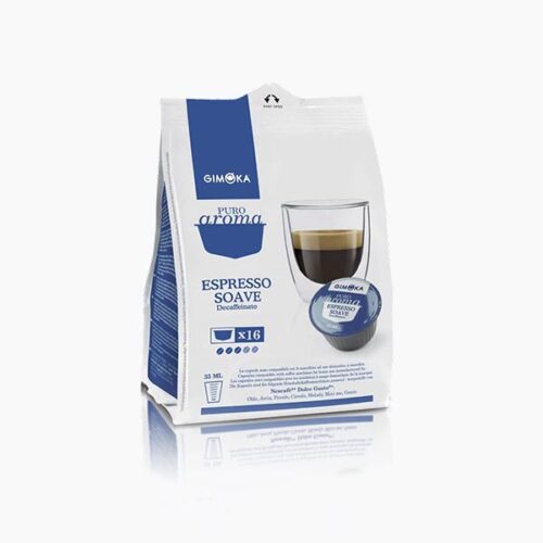 16 Capsule SOAVE GIMOKA decaffeinato compatibili NesCafè