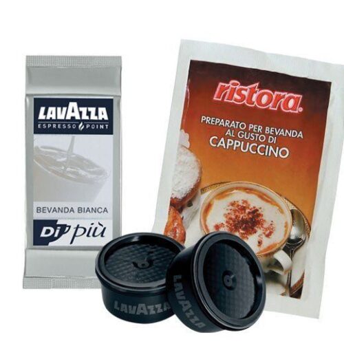 50 capsule LavAzza Espresso Point WHITE DRINK + CAPPUCCINO Ristora 50 pungi