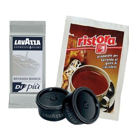 50 capsule LavAzza Espresso Point BAUTURA ALBA + CIOCOLATA Ristora 50 pungi