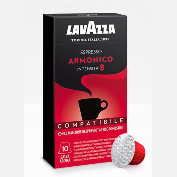 10 capsule caffè Lavazza Armonico compatibile Nespresso
