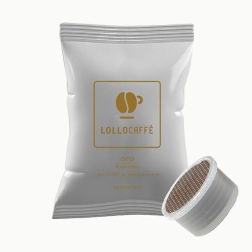 100 capsule Lollo caffè MISCELA ORO -COMPATIBILE ESPRESSO POINT-