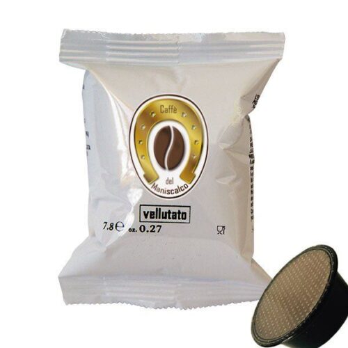 50 coffee capsules of Maniscalco Vellutato compatible A Modo Mio