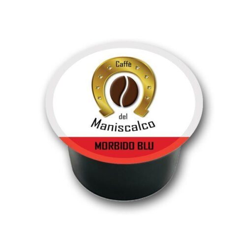 100 capsule caffe del Maniscalco Morbido Blu per LavAzza Blue