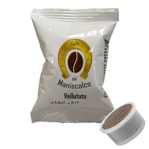 100 cialde Maniscalco Vellutato Aroma compatibile Lavazza Espresso Point