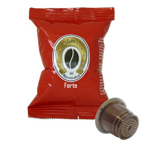 100 Nespresso compatible Maniscalco Forte coffee capsules