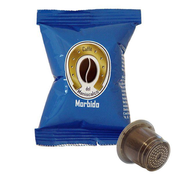 100 capsule caffè del Maniscalco Morbido compatibile Nespresso