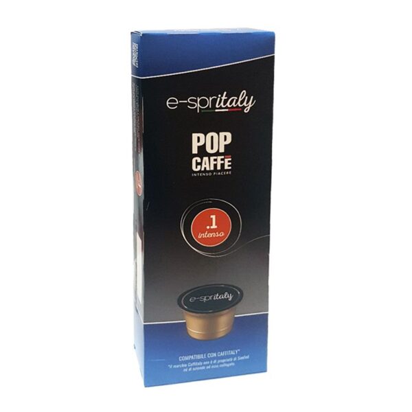 10 capsule Pop Caffè E-Spritaly Miscela 1 Intenso compatibile Caffitaly