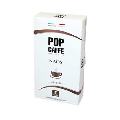 10 Pop Caffè NAOS CAPPUCCINO capsules compatible with NESPRESSO