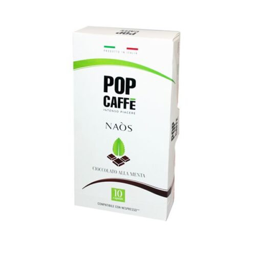 10 capsules Pop Caffè NAOS CHOCOLAT MENTHE compatibles NESPRESSO