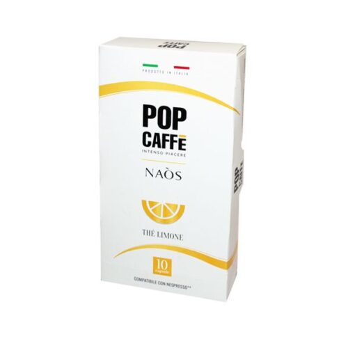 10 cápsulas Pop Caffè NAOS THE LIMONE compatibles NESPRESSO